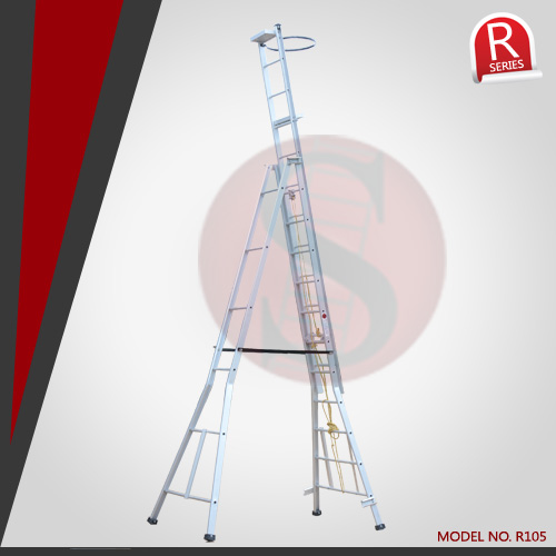 Aluminum Self Supporting Extension Ladders Handrail